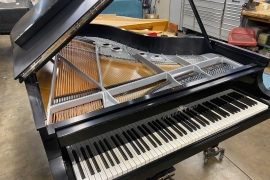 1918 Steinway Model A3 Silver and Black grand for sale • Click to enlarge